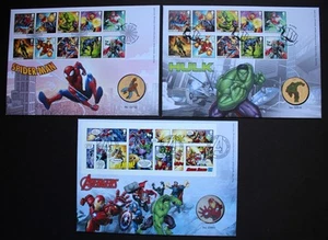 VARIOUS LIMITED ED ROYAL MAIL ROYAL MINT FIRST DAY MEDALLIC MARVEL COIN COVERS. - Picture 1 of 19