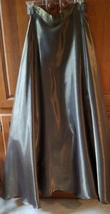 JS Collections Vintage Long Cocktail Skirt Bronze Metallic Lined Size 6 EUC - Picture 1 of 6