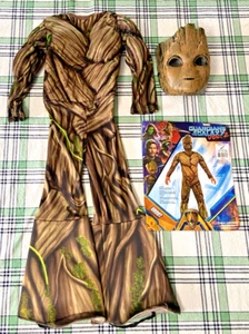 Marvel Guardians of the Galaxy Groot Child Costume Small 3-4 Years Jumpsuit Mask - Picture 1 of 10