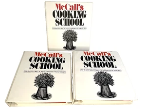 McCall’s Cooking School Complete 3 Binder Set Vintage Cookbook Lot 1980s Recipes - Picture 1 of 20