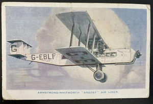 1932 Herts England Picture Postcard Cover Argosy Commercial Airliner - Picture 1 of 2