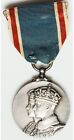 Grande-Bretagne 1937 roi George VI médaille et ruban d'argent du couronnement et - Magnifique