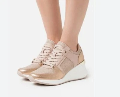 Zapatillas deportivas Aldo Tiliaria con cuña nuevas sin caja en rosa con cordones para mujer talla 8,5 Foto 1 de 4