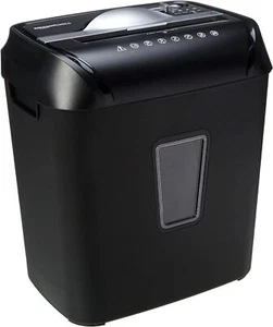 Trituradora de papel y tarjetas de crédito de corte transversal de 12 hojas para oficina de alta resistencia contenedor de 4,8 galones - Imagen 1 de 6