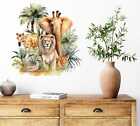 Watercolour Safari Animals Nursery Wall vinyl sticker decal sr824