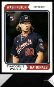 2023 Topps Heritage #576 Thaddeus Ward Rookie Washington Nationals - Picture 1 of 2