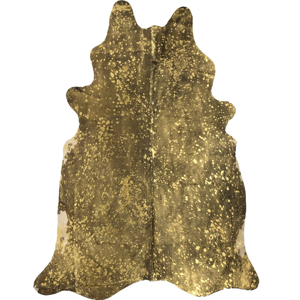 Alfombra metálica XLarge piel de vaca cubierta de piso rosa rojo azul cuero de vaca genuino Foto 1 de 1