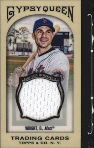 2011 Topps Gypsy Queen Framed Mini Relics #DW David Wright - NM-MT
