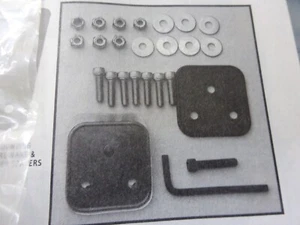 Harley BTs XLs Custom's Choppers Other RUBBER LAY-DOWN 3-HOLE LICENSE Mount KIT - Picture 1 of 3