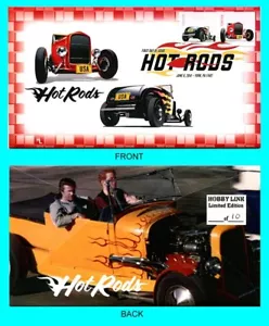 Hot Rods First Day Cover Imperf Stamp Pair with Color Cancel - Picture 1 of 1