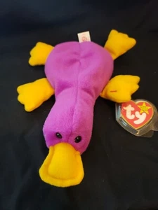 Patti das Schnabeltier TY Beanie Baby 4. Generation Hang & Tush Tags, Fehler - Bild 1 von 8