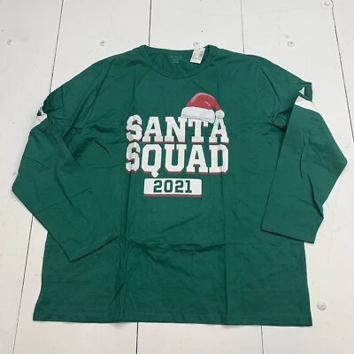 Children's Place Green Santa Squad manga larga talla XXL Foto 1 de 4