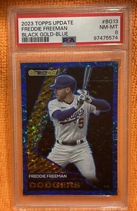Freddie Freeman 2023 Topps Update #BG-13 Black Gold-Blue PSA 8 NM-MT LA Dodgers - Picture 1 of 7