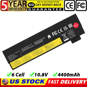 61+ 48WH Battery for Lenovo ThinkPad T470 T480 T570 T580 01AV423 01AV424 01AV422 - Picture 1 of 15