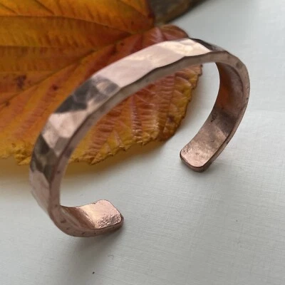 Copper Bracelet Cuff Style Small, Pure Copper, Western Accessory, Wild West. - Image 1 of 4