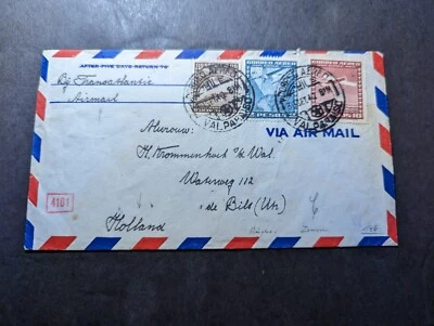 1940 Censurado Chile Correio Aéreo Segunda Guerra Mundial Capa Valparaíso para Watburg Holanda - Imagem 1 de 2