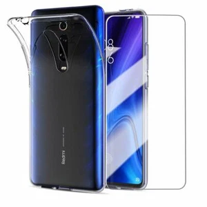 COVER CUSTODIA + PELLICOLA VETRO TEMPERATO PER XIAOMI MI 9T PRO TRASPARENTE - Imagen 1 de 26