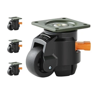 VEVOR 4 Pcs Leveling Casters Heavy Duty Swivel Caster Wheels with Handle Design - Picture 1 of 6