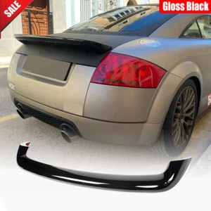 For Audi TT Mk1 Type 8N Quattro 1998-06 Gloss Black Rear Trunk Spoiler Wing Lip - Picture 1 of 12