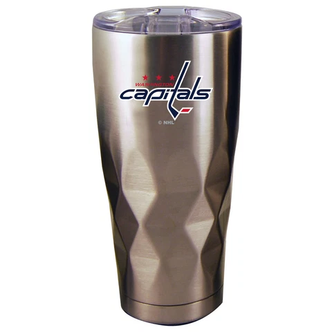 Washington Capitals 22oz. Diamond Bottom Stainless Steel Tumbler Cover