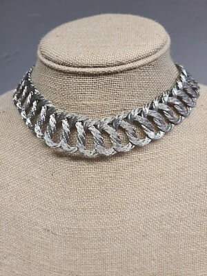 Collar de cobre griego de un solo lazo de plata con pendientes a juego Foto 1 de 4