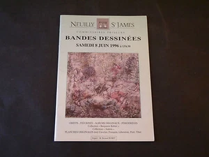 CATALOGUE VENTE DE BANDES DESSINÉES ANCIENNES NEUILLY ST JAMES JUIN 1996 - Imagen 1 de 1