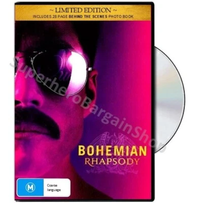Bohemian Rhapsody (DVD, 2018) PAL Region 4 (Limited Edition) Rami Malek [SEALED] - Image 1 of 4