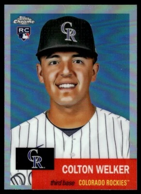2022 Topps Chrome Platinum Refractor Colton Welker Colorado Rockies #26 R79 - Image 1 of 2