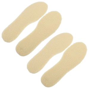 2 Pairs Warm Fleece Insole Odor Elimination Cozy Inner Insoles - Picture 1 of 12
