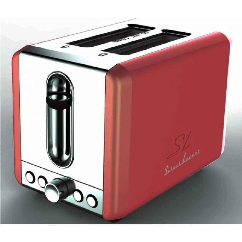 Schaub Lorenz Kompakt-Toaster 925 Watt Doppelschlitz Rot - Bild 1 von 1