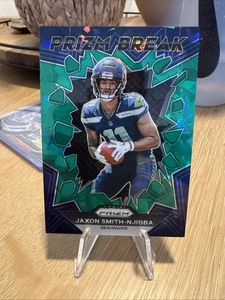 2023 Panini Prizm - Prizm Break Jaxon Smith-Njigba #PB-2 Green Ice Prizm (RC) - Bild 1 von 2
