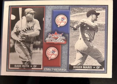 2002 Fleer Fall Classic - Rival Factions Babe Ruth, Roger Maris #RF BR-RM... - Image 1 of 2