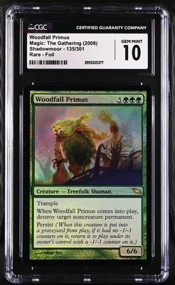 WOODFALL PRIMUS Shadowmoor Foil Rare CGC 10 MTG [Nostalgium] - Image 1 of 2