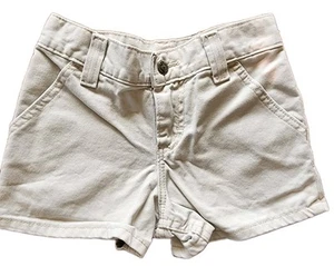 Vtg Riders Girls 7R Denim Khaki Shorts Y2K 90s 23" Waist Pocket Patch USA (J1) - Picture 1 of 6