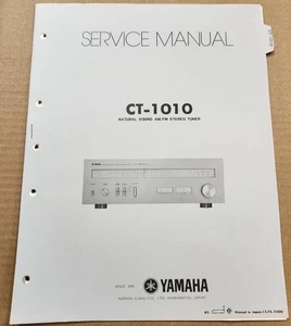 Yamaha CT-1010 Tuner Service Manual - Original - Bild 1 von 2