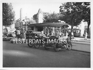 Photograph British Motorcyclists Lambretta LD Scooter Roadside Parked France (59 - Picture 1 of 3