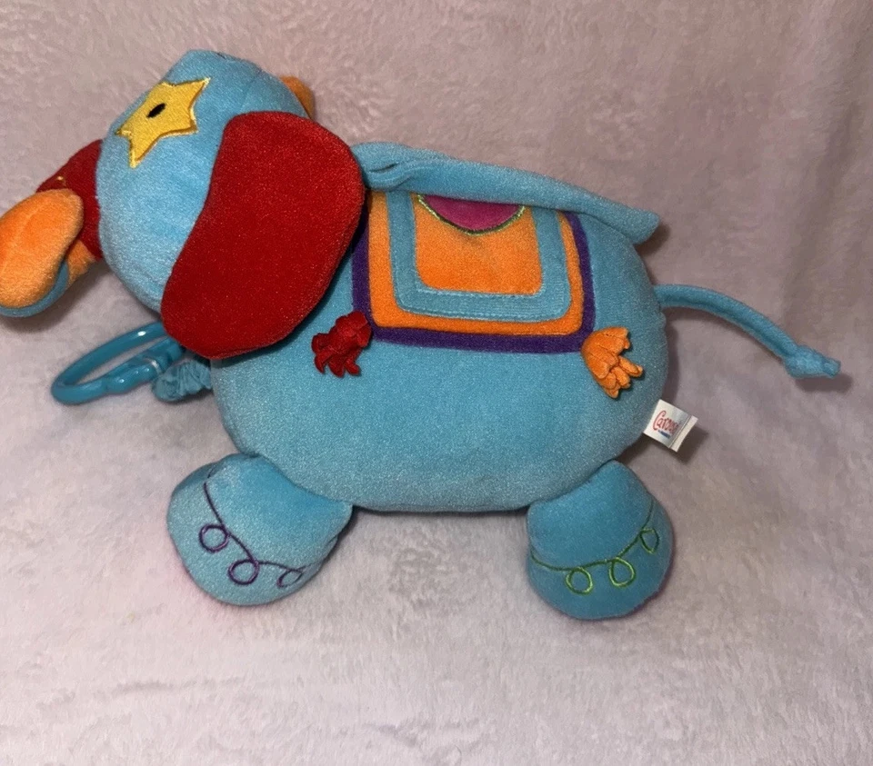 Carrusel de Manhattan Juguete Elefante Azul Bebé Musical Juguete de Tirar Foto 1 de 4