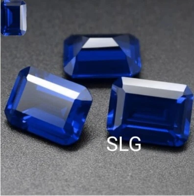 Lote al por mayor de 5 PIEZAS Azul Tanzania de Tanzanita 11x9MM Corte Esmeralda Piedras Preciosas Sueltas Foto 1 de 4