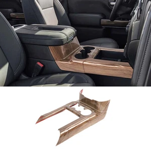 Holzmaserung Center Gear Shift Panel Trim für Chevy Silverado/GMC Sierra 2019-22 - Picture 1 of 16