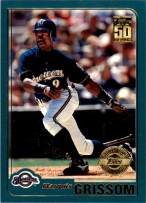 2001 TOPPS MARQUIS GRISSOM .  MILWAUKEE BREWERS #38 - Image 1 of 2