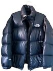 The North Face Hoodie Winter Coat Black Zipp Puffer Jacket Size L