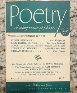 Gedichtmagazin Februar 1947 Vier Gedichte von Langston Hughes - Bild 1 von 1