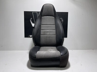 Jeep Wrangler TJ 97-02 OEM Passenger RH Front Folding Seat Black & Gray Grey CC2 - Image 1 of 4