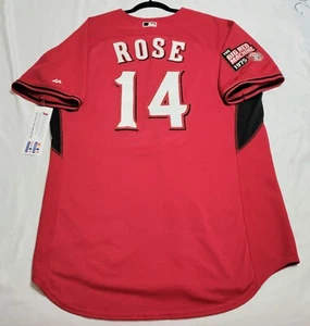 AUTHENTIC MAJESTIC COOL BASE PETE ROSE CINCINNATI REDS ON FIELD Jersey - Picture 1 of 5
