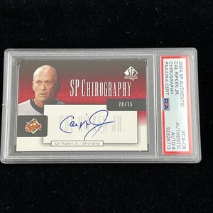 2004 Upper Deck SP Chirography Cal Ripken Jr /75 PSA DNA AUTO 8 POP 1 - Picture 1 of 6