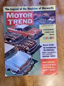MOTOR TREND MAGAZINE - FEBRUARY 1958 - Picture 1 of 2