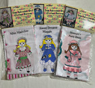 Vintage 1993 Nähen entzückende Puppenkleidung Muster Menge 3 GESCHNITTEN/NÄHEN vorgeschnitten Neu in Verpackung