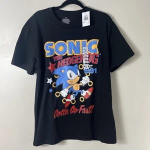 Sonic The Hedgehog Graphic Crewneck T-shirt Size L - Picture 1 of 9
