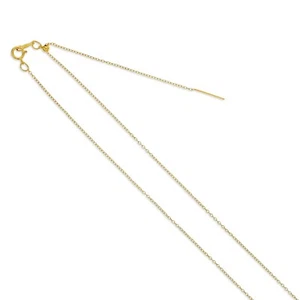 14k Gold Filled Add A Bead Threader Chain | 6" - 8"  & 16" - 22" Adjustable - Picture 1 of 3