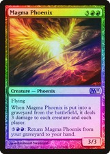 Magma Phoenix FOIL Magic 2011 / M11 HEAVILY PLD Red Rare MAGIC MTG CARD ABUGames